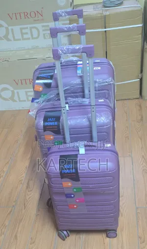3 in 1 Durable Abs Suitcase Set – Large, Medium Cabin Size