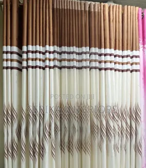 Brown Mix Curtains Curtains Environmental Friendly Justice