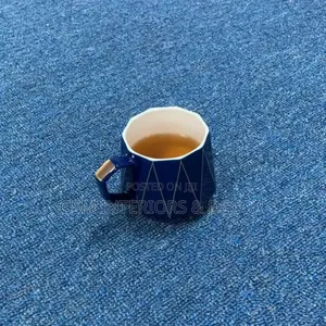 Ocean Blue Wall to Wall Carpets 4m Delta Check