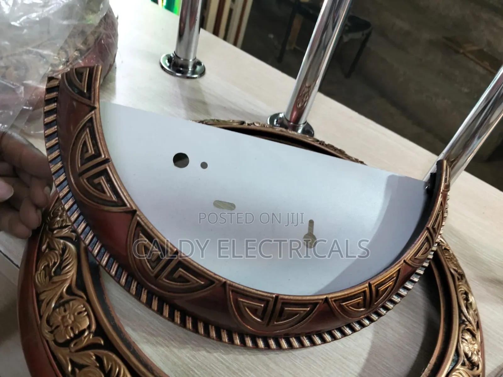 Elegant Half Moon Glass Light