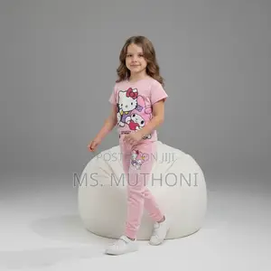 *Girls 2 Pc Pink Hello Kitty* 3-10 Yrs