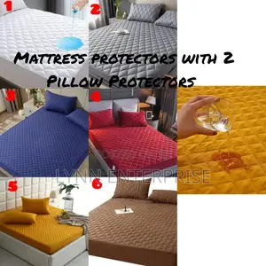 *Mattress Protector With 2 Matching Pillow Protector Cases* -