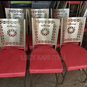 Laser Cut Mabatichairs With Log and Powder Coating Finish