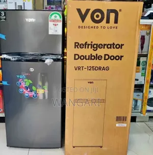Von Fridge, 125litres Double Door