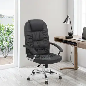 Black Pu Leather Executive Office Chair