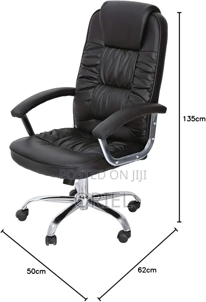 Black Pu Leather Executive Office Chair