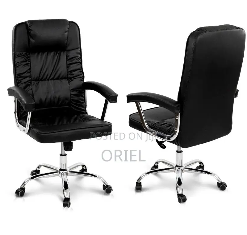Black Pu Leather Executive Office Chair