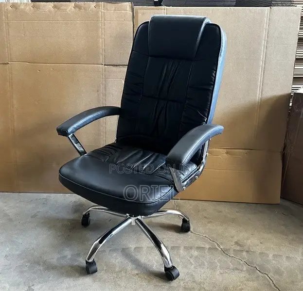 Black Pu Leather Executive Office Chair