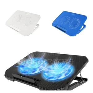 Adjustable Laptop Stand With Cooling Pad