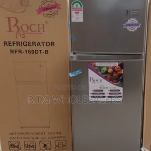 Roch 128 L Double Door Top Freezer Fridge – Rfr‐160dt‐B