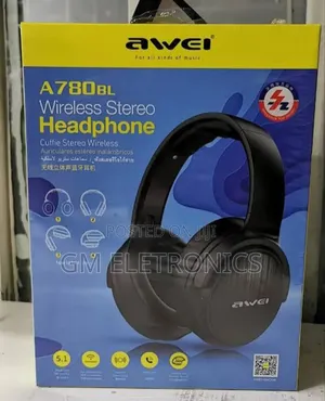 A780bl Foldable Portable Stereo Wireless/ Wired Headset.