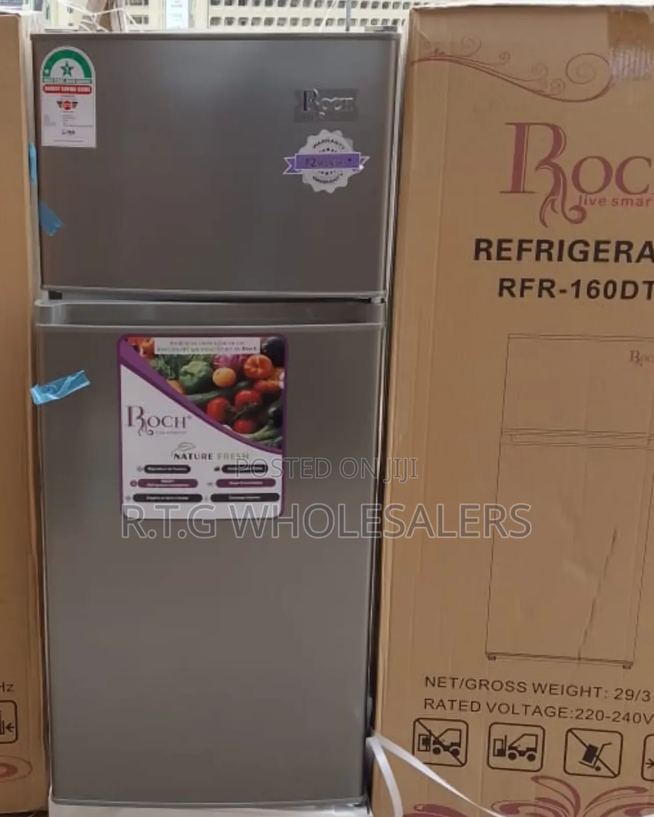 Roch Rfr‐160dt‐B 128 L Double Door Refrigerator