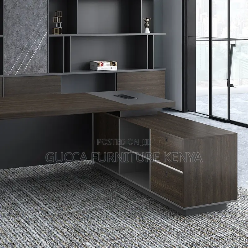 Director's L-shaped Executive Office Table-180cm