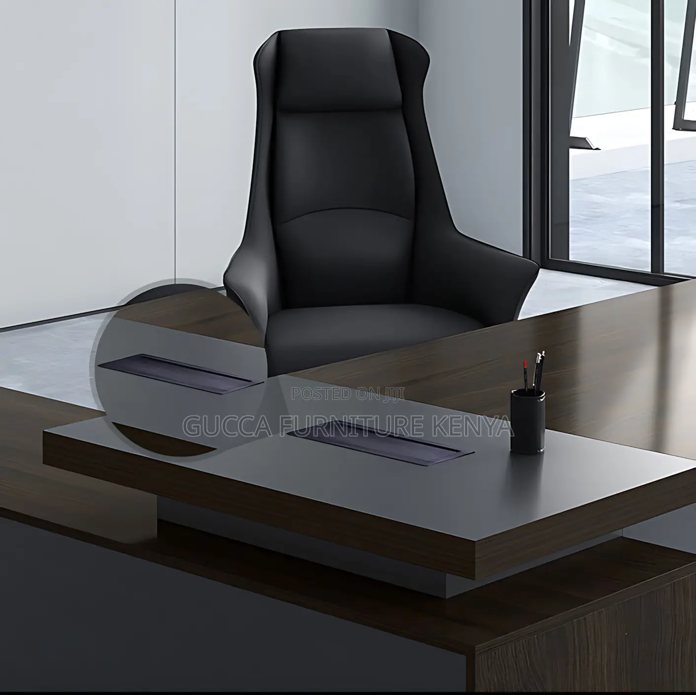 Director's L-shaped Executive Office Table-180cm