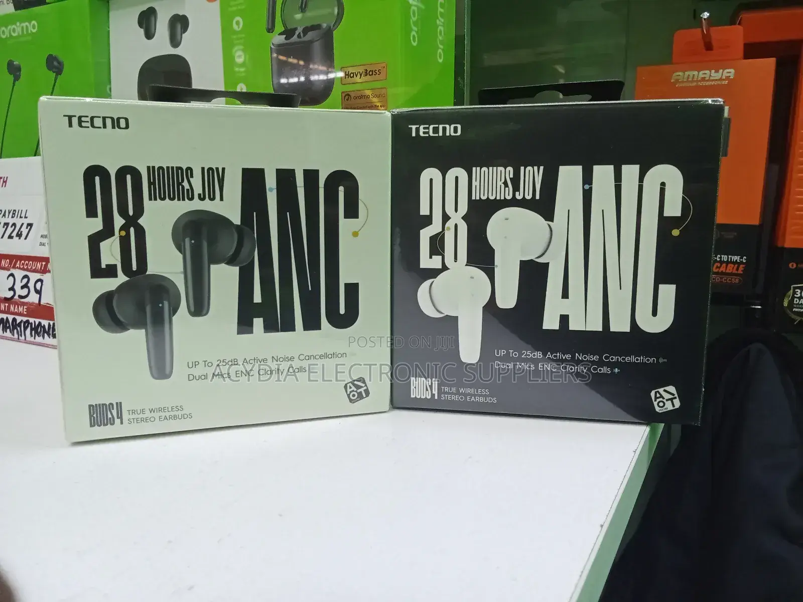 Tecno Buds 4 Wireless Earbuds With 28 Hours, 25db Anc