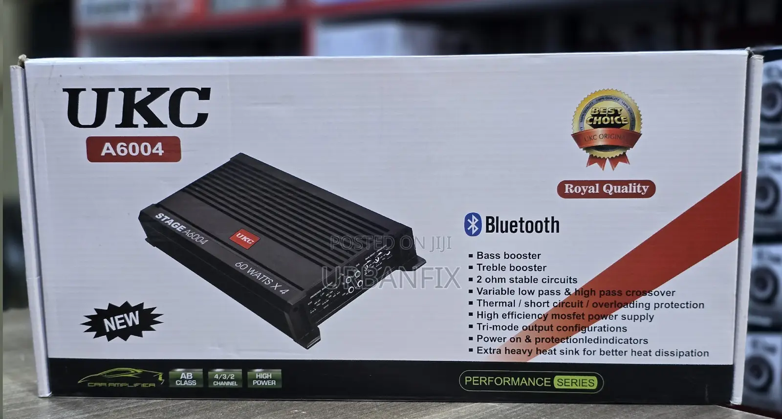 Ukc 4 Channel 1000watts Bridgeable Bass Amplifier