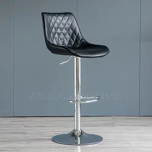 Adjustable Pu Leather Swivel Bar Stool