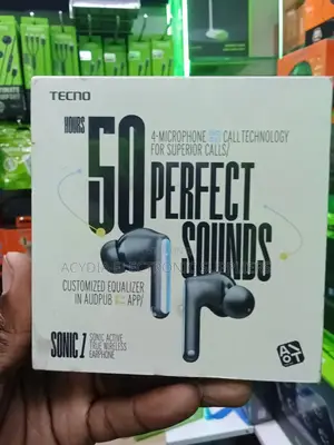 Tecno Sonic 1 Active True Wireless Earbuds, 50 Hours Play Time
