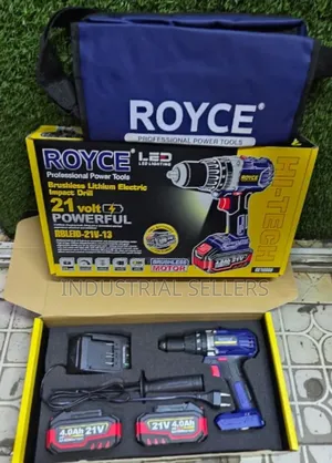 Efficient Royce Brushless Cordless Drill 21volts 4.0ah