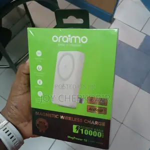 Oraimo Magpower 15 – Opb-7102w (Magnetic Wireless Charger Power Bank)