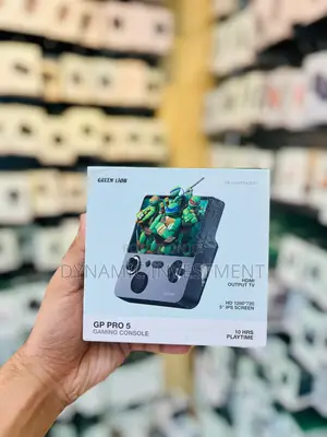 Green Lion Gp Pro 5 Handheld Gaming Console 10h Playtime, Hdmi Output,
