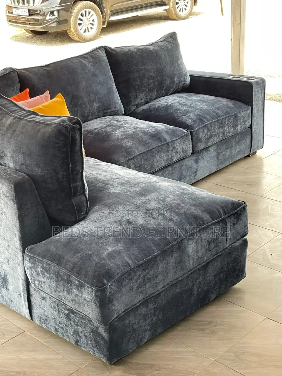 Refined Cushy 6 Seater L Sofa