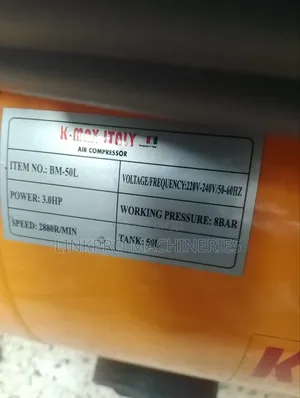 50 Litres 3hp Kmax Italy Air Compressor