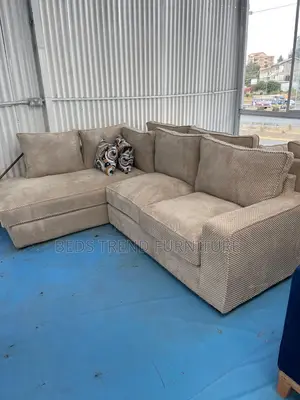 Simple Cushy 6 Seater L Sofa Set