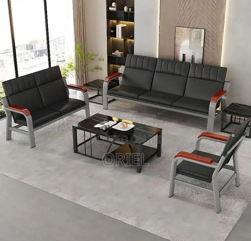 Office Bench : 5-Seater Executive Lobby Reception Sofa-Bench