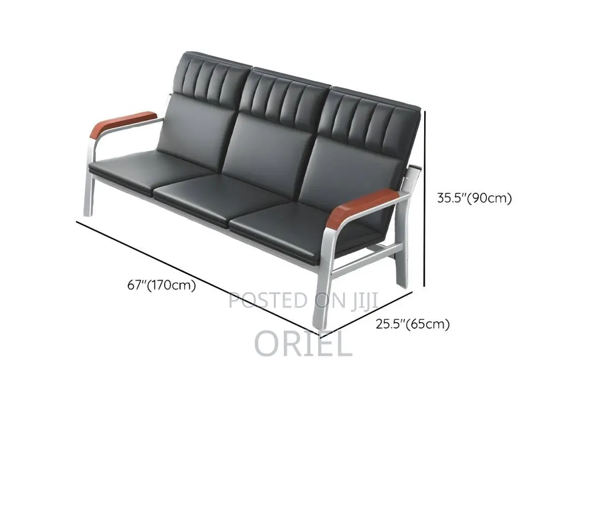 Office Bench : 5-Seater Executive Lobby Reception Sofa-Bench