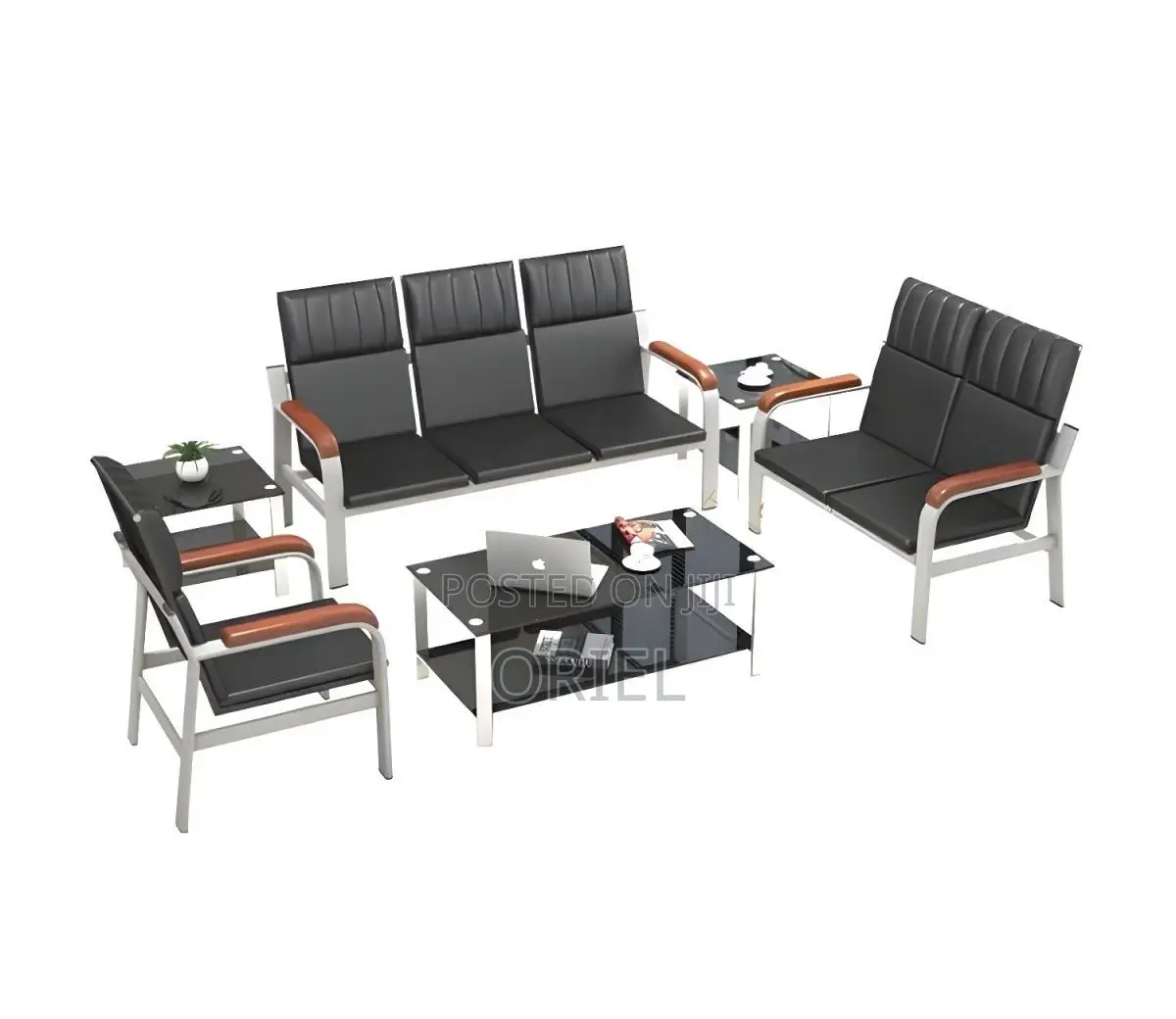 Office Bench : 5-Seater Executive Lobby Reception Sofa-Bench