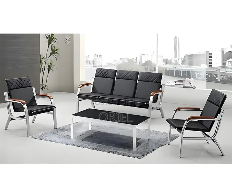 Office Bench : 5-Seater Executive Lobby Reception Sofa-Bench