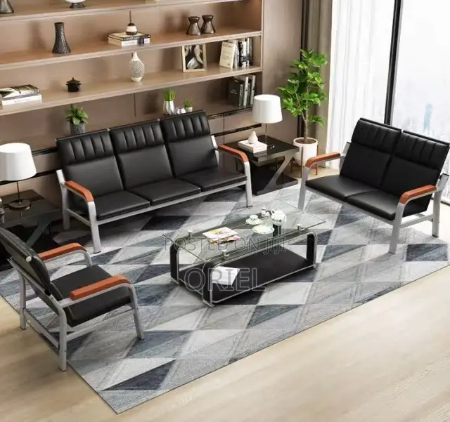Office Bench : 5-Seater Executive Lobby Reception Sofa-Bench