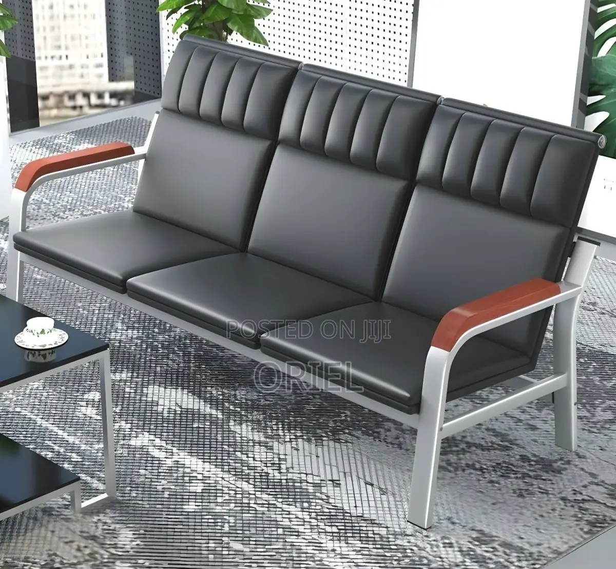 Office Bench : 5-Seater Executive Lobby Reception Sofa-Bench