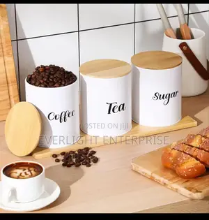 3 Pc(Tea, Coffee, Sugar) Canister