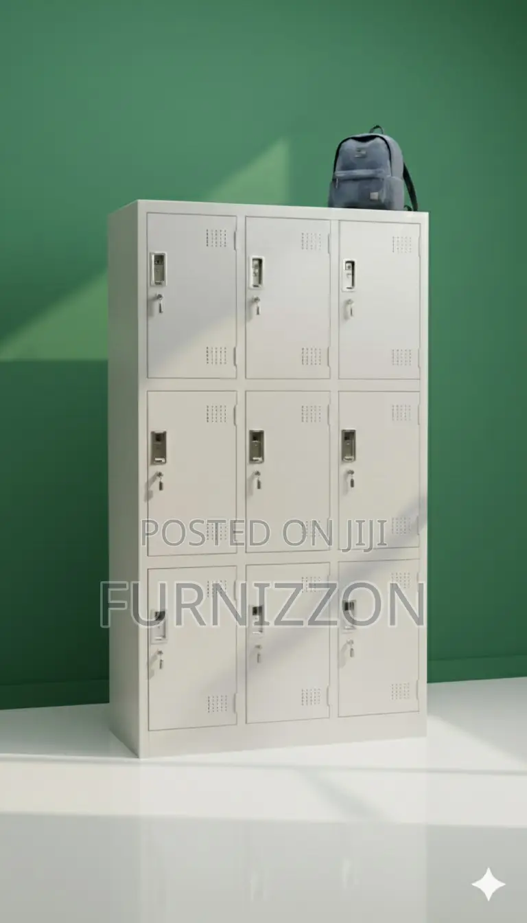 Modern Nine Door Steel Storage Cabinet