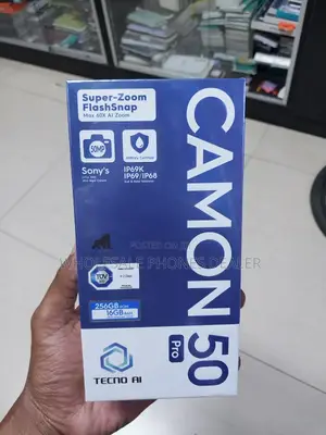 New Tecno Camon 50 256 GB Black