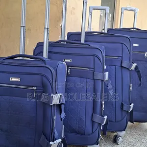 Luxurious 4‐In‐1 Fabric Suitcase Briefcase Travel Bag