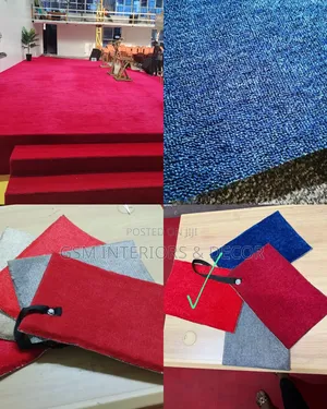 Wall to Wall Red Carpets on Flatbed Installation