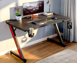 Z Shaped Gaming Table, Computer Table, Workstation