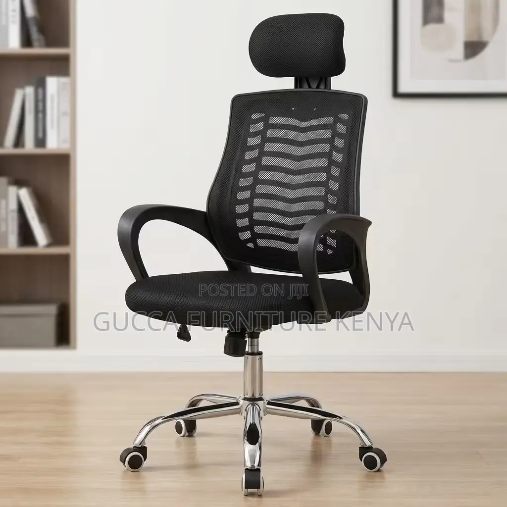 Swivel Height Adjustable Mesh Headrest Chair