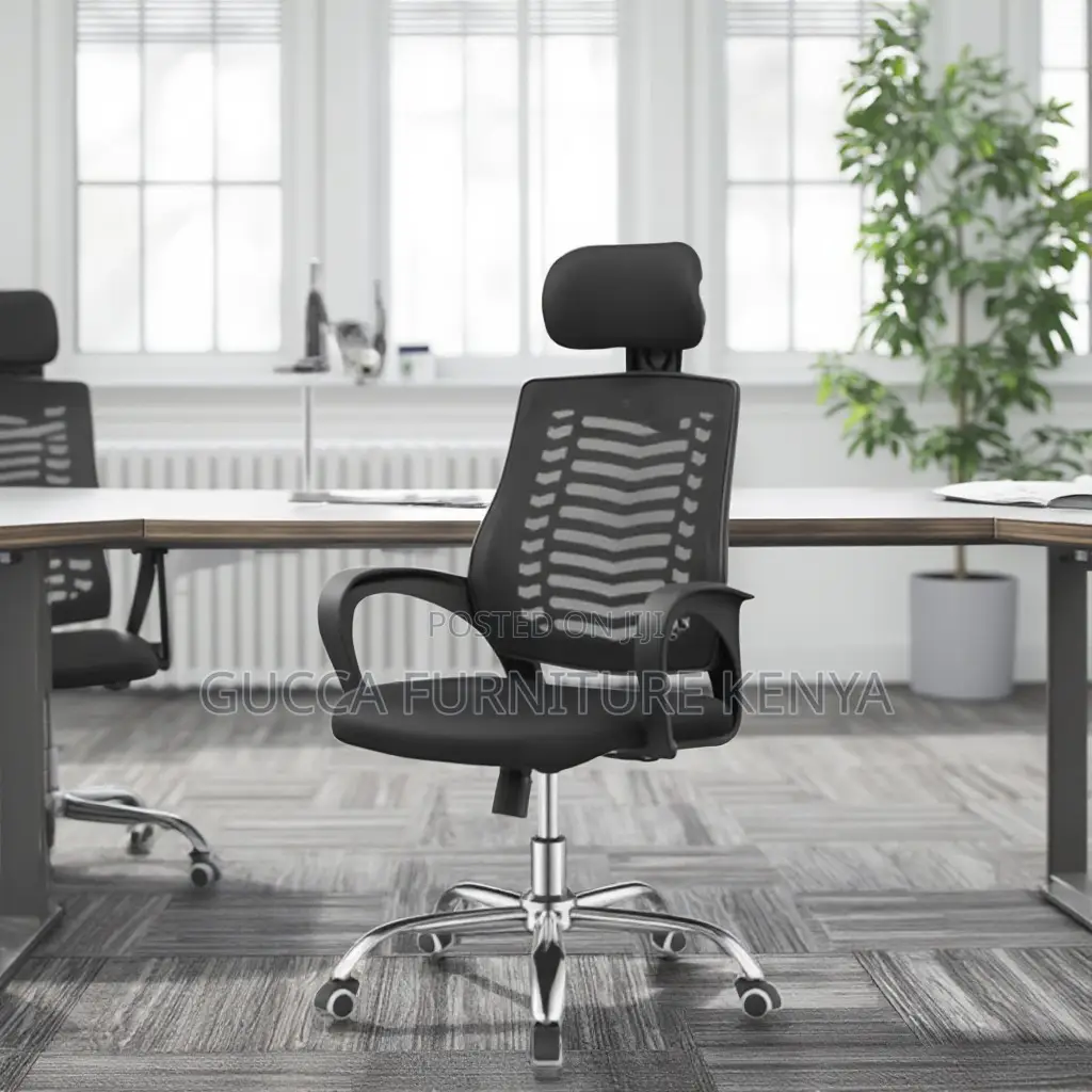 Swivel Height Adjustable Mesh Headrest Chair