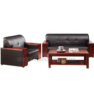5-seater Executive Reception Sofa-solid Wood Frame