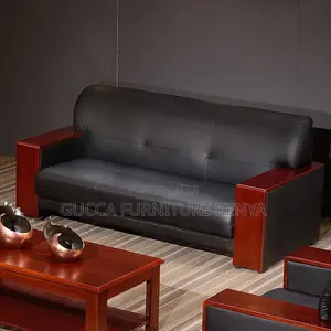 5-seater Executive Reception Sofa-solid Wood Frame