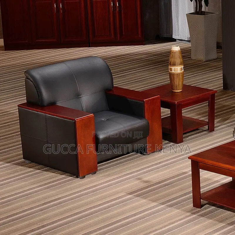 5-seater Executive Reception Sofa-solid Wood Frame