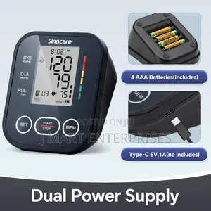 Blood Pressure Monitor, Upper Arm Bp Machine for Home, Adjustable Cuff