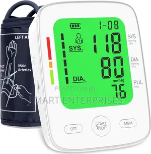 Automatic Upper Arm Blood Pressure Machine With Large LCD