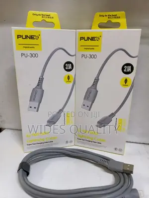 Punex Lightning to Usb-a Data Cable (Model Pu-300) for Fast Charging.