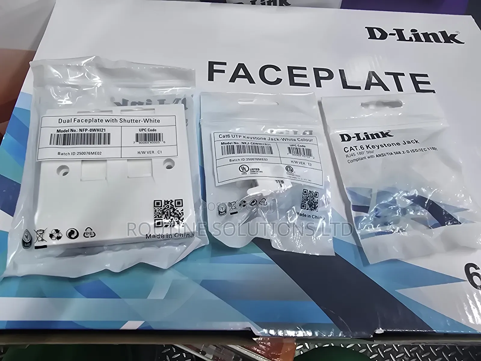 D-Link 2 Port Faceplate Cat6 Module