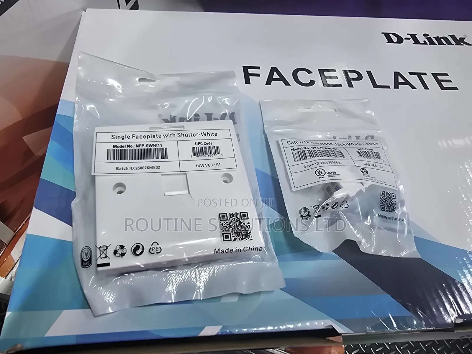 Dlink Single Faceplate Cat6 Utp Keystone